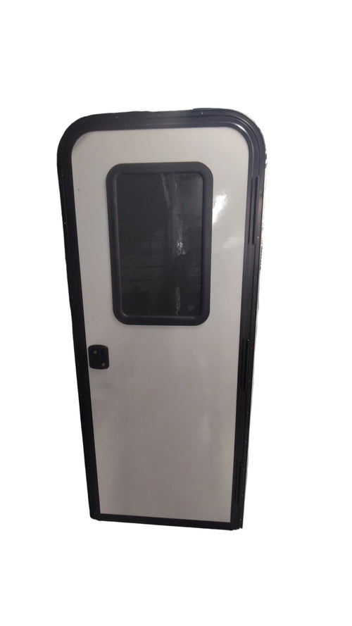 RV entry door with window